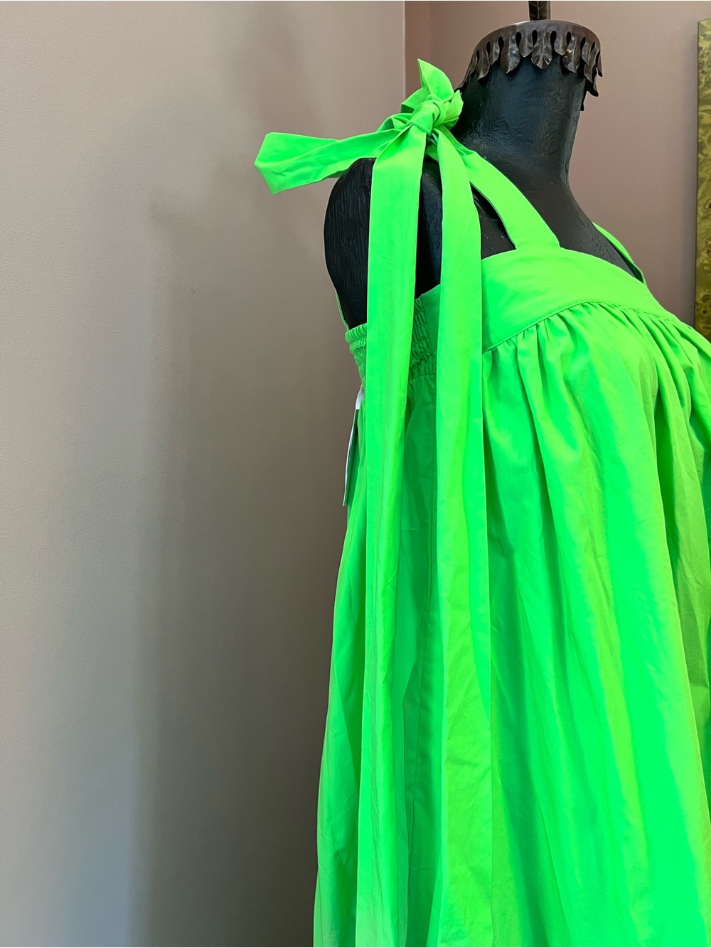 NWT Christopher John Rogers for Target Big Bow Tie Strap High-low Babydoll Dress - Picture 3 of 12
